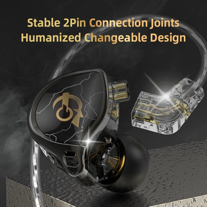 QKZ HBB Standard 3.5mm Mobile Phone Earphones Sports In-Ear Pluggable Stage Earphone
