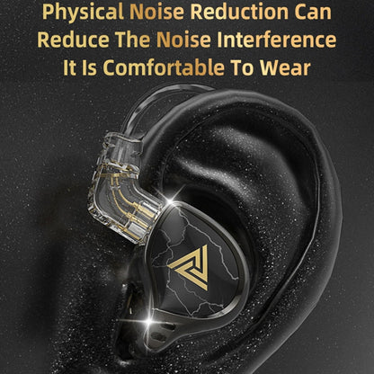 QKZ HBB Standard 3.5mm Mobile Phone Earphones Sports In-Ear Pluggable Stage Earphone