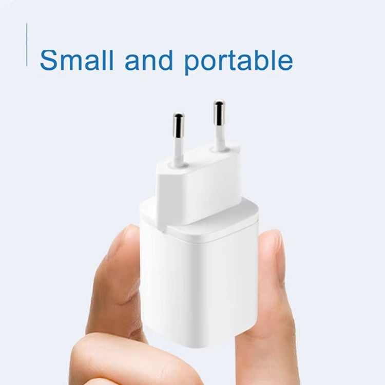 CYKE K02 30W PD+QC3.0 Mobile Phone Digital Display Fast Charger, Plug: EU(White)