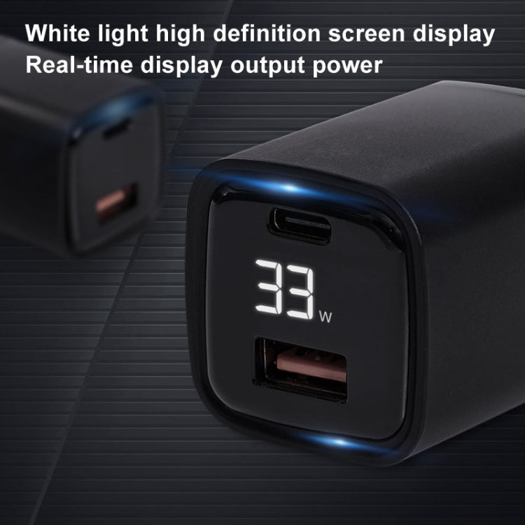 CYKE K02 30W PD+QC3.0 Mobile Phone Digital Display Fast Charger, Plug: EU(White)