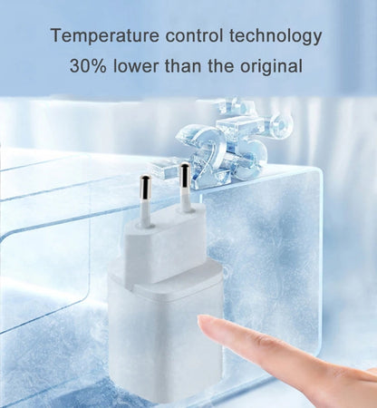 CYKE K02 30W PD+QC3.0 Mobile Phone Digital Display Fast Charger, Plug: EU(White)