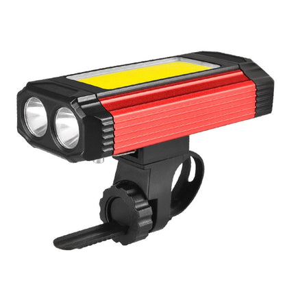 E-SMARTER K011 Bike LED Lamp USB Rechargeable Cycling Light COB Bright Flashlight(Red)