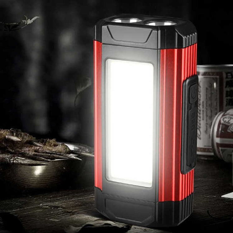 E-SMARTER K011 Bike LED Lamp USB Rechargeable Cycling Light COB Bright Flashlight(Red)