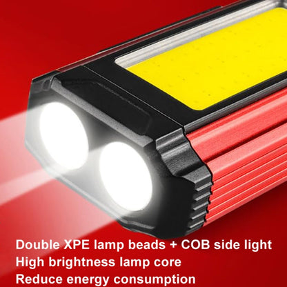 E-SMARTER K011 Bike LED Lamp USB Rechargeable Cycling Light COB Bright Flashlight(Red)
