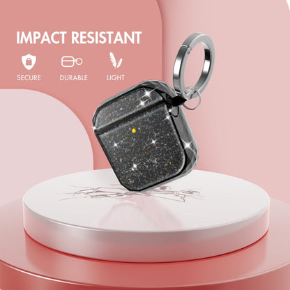 Pour AirPods 1 / 2 Étui de protection plaqué fendu pour écouteurs sans fil AhaStyle PT119 (or)