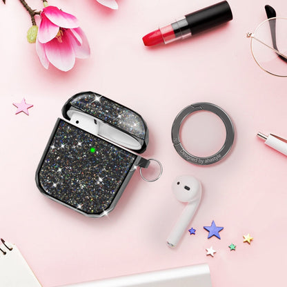 Pour AirPods 1 / 2 Étui de protection plaqué fendu pour écouteurs sans fil AhaStyle PT119 (or)