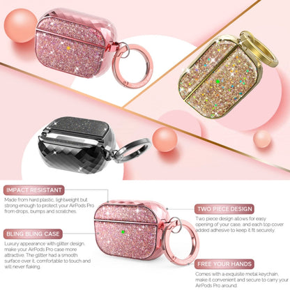 For AirPods Pro AhaStyle PT119 Wireless Earphone Split Hard Shell Protective Case(Pink)