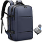 BANGE BG-3028 Sac à bandoulière pour hommes Compression sous vide Grande capacité Extension Sacs à dos de loisirs (Bleu)