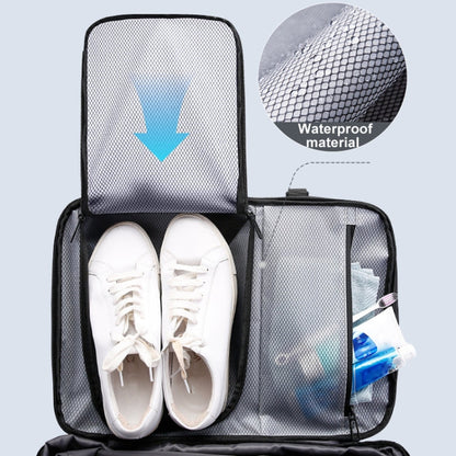 BANGE BG-3028 Sac à bandoulière pour hommes Compression sous vide Grande capacité Extension Sacs à dos de loisirs (Bleu)