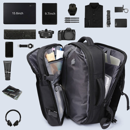 BANGE BG-3028 Men Shoulder Bag Vacuum Compression Large Capacity Expansion Leisure Backpacks(Gray)