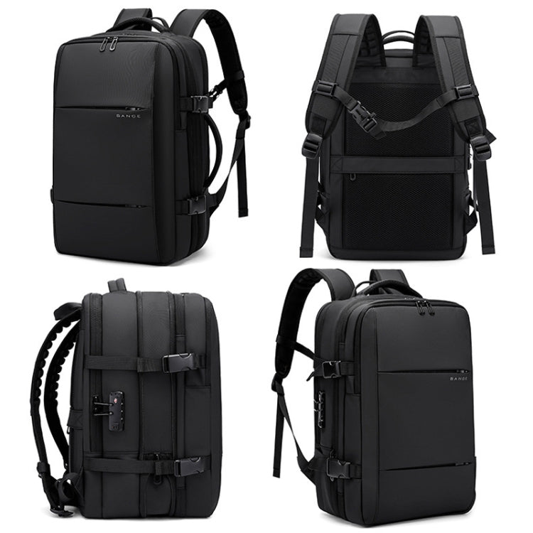 BANGE BG-3028 Sac à bandoulière pour hommes Compression sous vide Grande capacité Extension Sacs à dos de loisirs (Bleu)