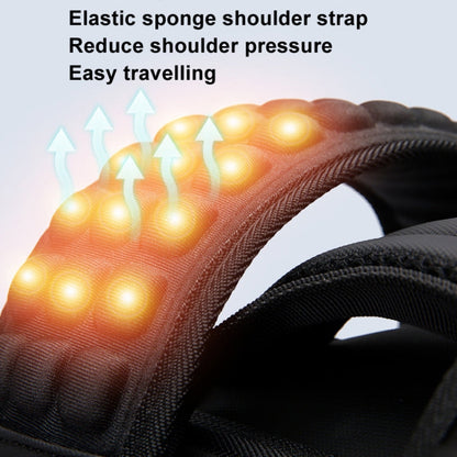 BANGE BG-3028 Sac à bandoulière pour hommes Compression sous vide Grande capacité Extension Sacs à dos de loisirs (Bleu)