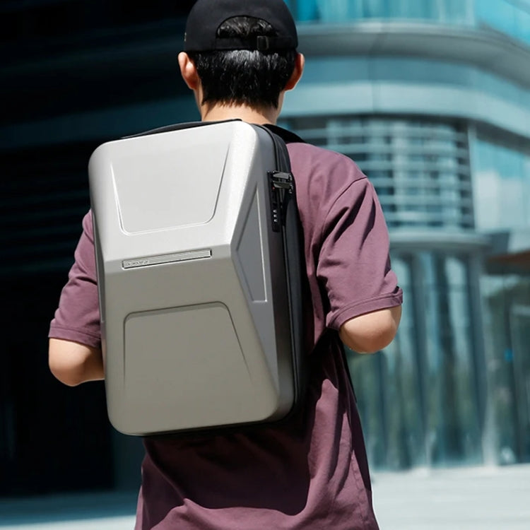 BANGE BG-3005 Hard Shell Men Backpack Laptop Personalised Shoulder Bag(Titanium Gold)