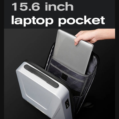 BANGE BG-3005 Hard Shell Men Backpack Laptop Personalised Shoulder Bag(Titanium Gold)