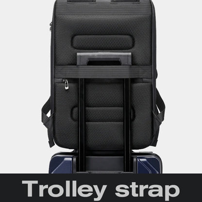 BANGE BG-3005 Hard Shell Men Backpack Laptop Personalised Shoulder Bag(Black)