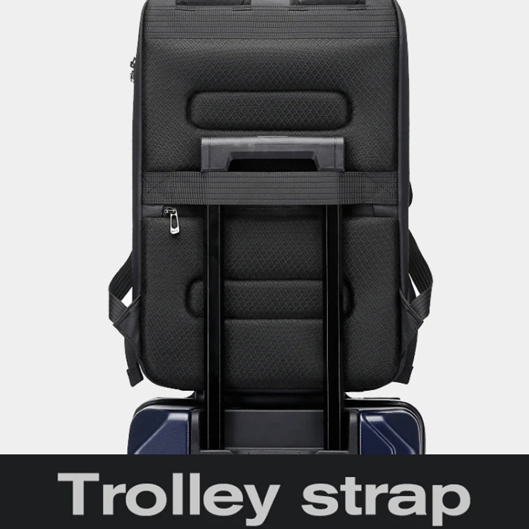 BANGE BG-3005 Hard Shell Men Backpack Laptop Personalised Shoulder Bag(Silver)