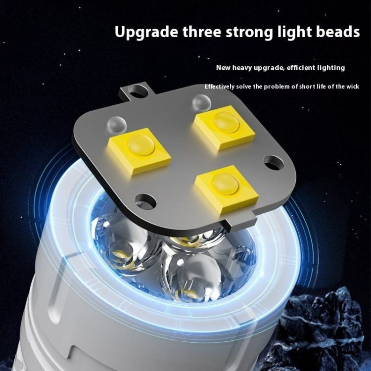 E-SMARTER SD-13 3 Holes Outdoor Portable Torch Metal Pen Clip Light Lightweight Mini Pocket Rechargeable Emergency Flashlight
