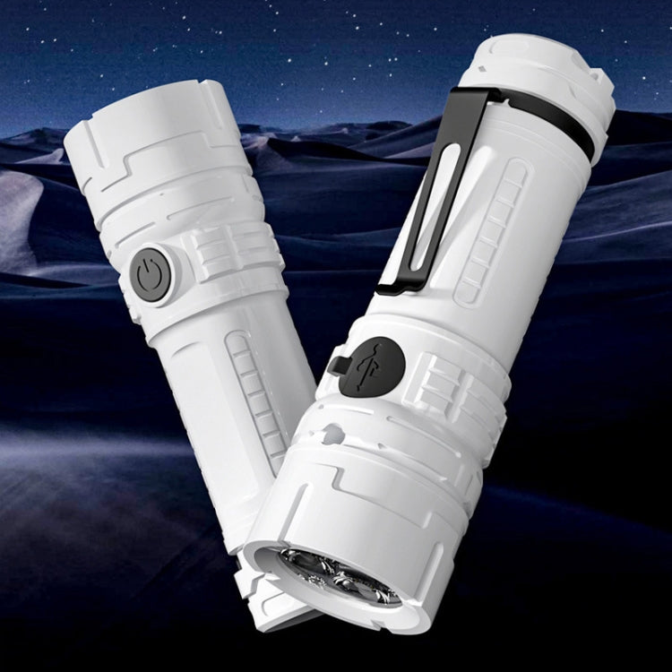 E-SMARTER SD-13 3 Holes Outdoor Portable Torch Metal Pen Clip Light Lightweight Mini Pocket Rechargeable Emergency Flashlight