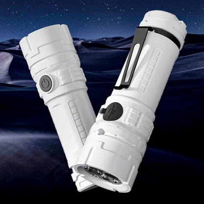E-SMARTER SD-13 3 Holes Outdoor Portable Torch Metal Pen Clip Light Lightweight Mini Pocket Rechargeable Emergency Flashlight