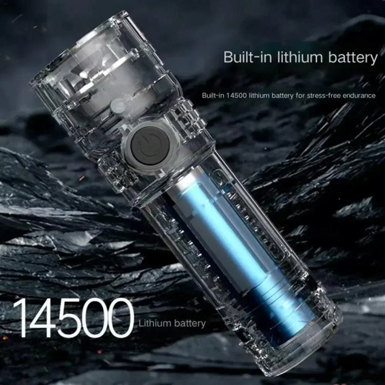 E-SMARTER SD-13 3 Holes Outdoor Portable Torch Metal Pen Clip Light Lightweight Mini Pocket Rechargeable Emergency Flashlight