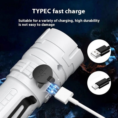 E-SMARTER SD-13 3 Holes Outdoor Portable Torch Metal Pen Clip Light Lightweight Mini Pocket Rechargeable Emergency Flashlight