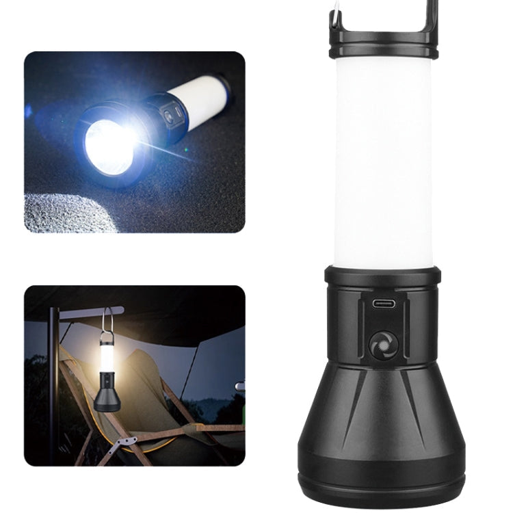 E-SMARTER S03 Large Dual Light Source Side Lamp Floodlight Flashlight Strong Light Far Shooting Camping Lamp