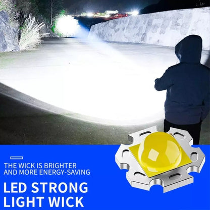E-SMARTER S03 Large Dual Light Source Side Lamp Floodlight Flashlight Strong Light Far Shooting Camping Lamp