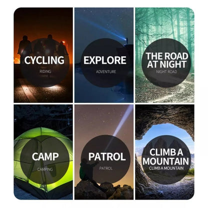 E-SMARTER S02 Small Dual Light Source Side Lamp Floodlight Flashlight Strong Light Far Shooting Camping Lamp