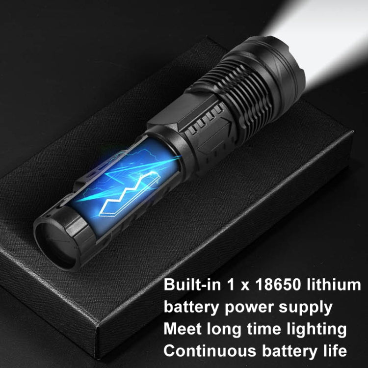 E-SMARTER A76 Telescopic Zoom COB Side Light Strong Light Torch, Style: P50 Bulb