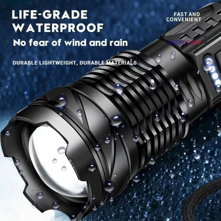 E-SMARTER A76 Telescopic Zoom COB Side Light Strong Light Torch, Style: P50 Bulb