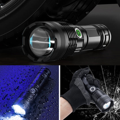 E-SMARTER A55 Outdoor High Brightness Laser Flashlight Telescopic Zoom Long Range Torch