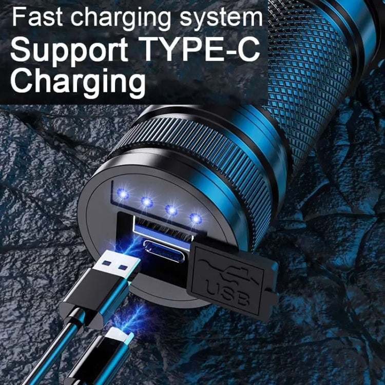 E-SMARTER A55 Outdoor High Brightness Laser Flashlight Telescopic Zoom Long Range Torch