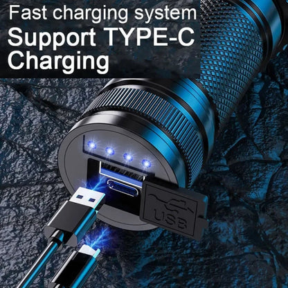 E-SMARTER A55 Outdoor High Brightness Laser Flashlight Telescopic Zoom Long Range Torch