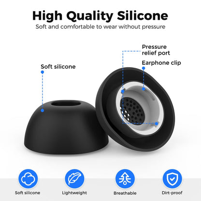 For Samsung Galaxy Buds3 Pro AhaStyle WG173 Earphone Silicone Earbuds, Size: S+M+L(White)