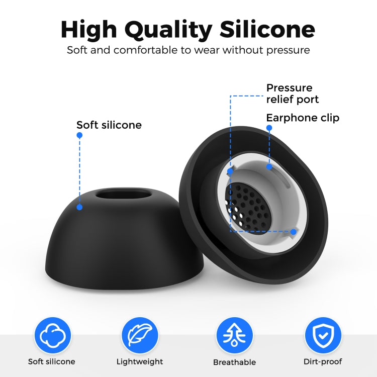 For Samsung Galaxy Buds3 Pro AhaStyle WG173 Earphone Silicone Earbuds, Size: S(White)