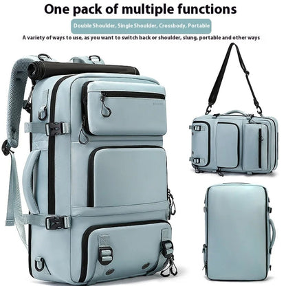 BANGE BG-1810 Travelling Shoulder Bag Large Capacity Lightweight Multifunctional Luggage Bag(Light Blue)