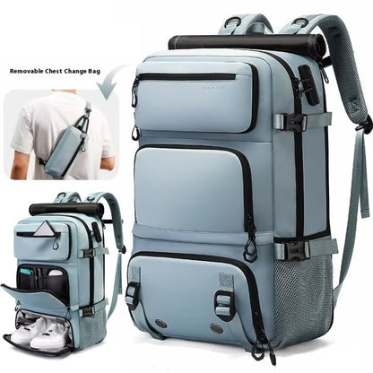 BANGE BG-1810 Travelling Shoulder Bag Large Capacity Lightweight Multifunctional Luggage Bag(Black)