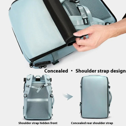 BANGE BG-1810 Travelling Shoulder Bag Large Capacity Lightweight Multifunctional Luggage Bag(Light Blue)