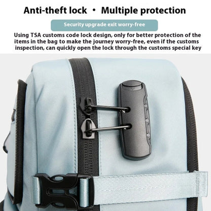 BANGE BG-1810 Travelling Shoulder Bag Large Capacity Lightweight Multifunctional Luggage Bag(Light Blue)