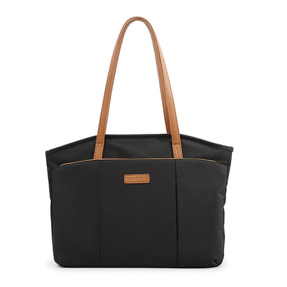 BANGE BG-6803 Sac fourre-tout de banlieue pour femmes Sac d'ordinateur portable numérique Sac à main grande capacité (noir)