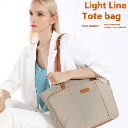 BANGE BG-6803 Ladies Commuter Tote Bag Digital Laptop Bag Large Capacity Handbag(Pink)