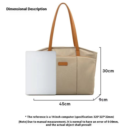 BANGE BG-6803 Sac fourre-tout de banlieue pour femmes Sac d'ordinateur portable numérique Sac à main grande capacité (noir)