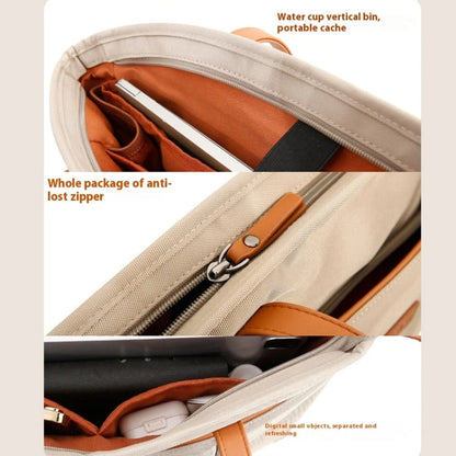 BANGE BG-6803 Sac fourre-tout de banlieue pour femmes Sac d'ordinateur portable numérique Sac à main grande capacité (noir)