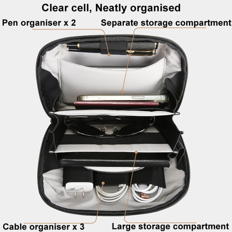 BANGE BG-6800 Digital Storage Bag Data Cable Electronic Accessory Organiser(Gray)