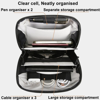 BANGE BG-6800 Digital Storage Bag Data Cable Electronic Accessory Organiser(Black)