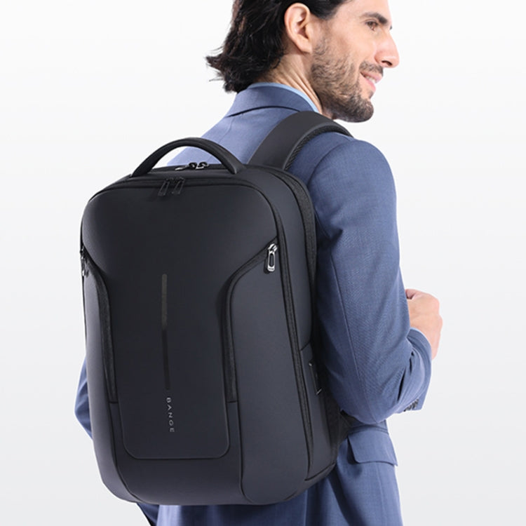 BANGE BG-8013 Men Business Backpack Commuter Laptop Shoulder Bag(Black)