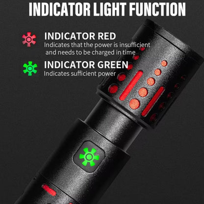 E-SMARTER XQ-S50 Mini Laser Flashlight Retractable Zoom Pen Clip LED Emergency Overhaul Flashlight(Battery Not Included)