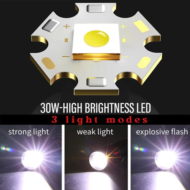 E-SMARTER XQ-S50 Mini Laser Flashlight Retractable Zoom Pen Clip LED Emergency Overhaul Flashlight(Battery Not Included)