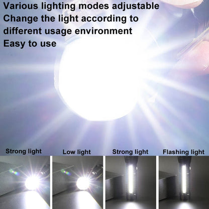 E-SMARTER P27 Pen Clip Strong Light Flashlight Laser Wick High Bright Side Light Outdoor Emergency Adventure Flashlight(Battery Not Included)