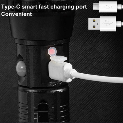 E-SMARTER P27 Pen Clip Strong Light Flashlight Laser Wick High Bright Side Light Outdoor Emergency Adventure Flashlight(Battery Not Included)